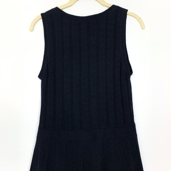 Trina Turk Marcela Pointelle Sweater Black‎ Dress - Picture 7 of 10